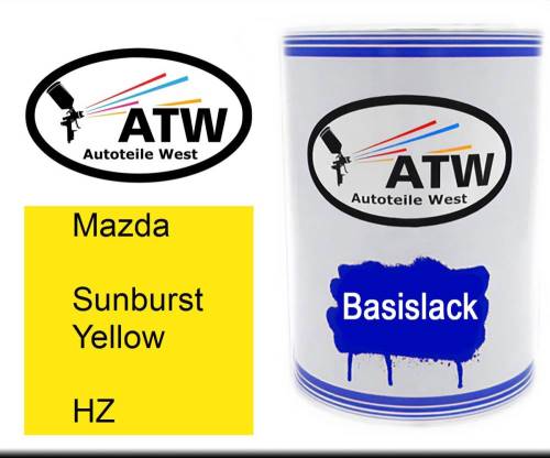 Mazda, Sunburst Yellow, HZ: 500ml Lackdose, von ATW Autoteile West.